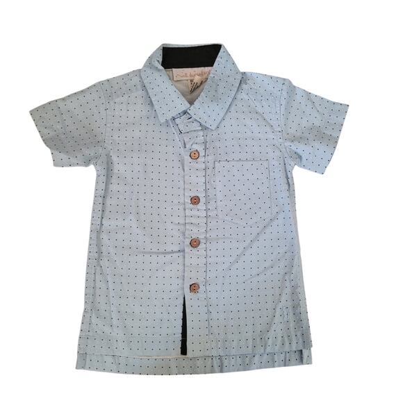 Well Dressed Wolf Blue Dot Short Sleeve Shirt